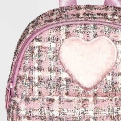 Toddler Girls' Plaid 10" Backpack - Cat & Jack™ Pink -Cat & Jack GUEST 9d347877 a04e 40cb 9786 a15a0032b61b