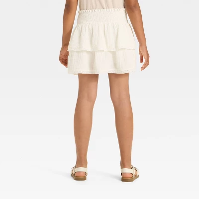 Girls' Gauze Woven Skort - Cat & Jack™ 1 Girls' Gauze Woven Skort - Cat & Jack™