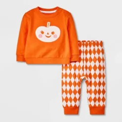 Baby Halloween Pumpkin Top & Pants Set - Cat & Jack™ Orange -Cat & Jack GUEST a24724c0 bd11 4eda 84d8 1052ebc74c46
