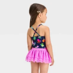 Toddler Girls' Octopus One Piece Swimsuit Set - Cat & Jack™ Purple -Cat & Jack GUEST a4a7cd2c 7c0d 4df5 b523 d27b6d3e61bb