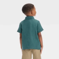 Toddler Boys' Double Weave Woven Shirt - Cat & Jack™