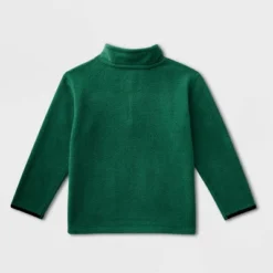 Toddler Boys' Adaptive Fleece Mock Neck Top - Cat & Jack™ Forest Green