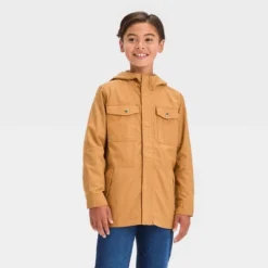 Boys' Solid Jacket - Cat & Jack™ Tan -Cat & Jack GUEST a9136e92 7345 4fc9 9258 89e57a68f9f9