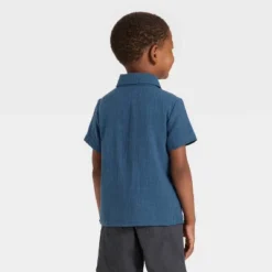 Toddler Boys' Short Sleeve Woven Shirt - Cat & Jack™