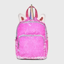 Kids' 7" Unicorn Flip Sequin Mini Backpack - Cat & Jack™ Pink -Cat & Jack GUEST aa09b44d c957 4ce8 9154 e12260724b56