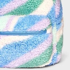 Girls' Swirl Fleece 10" Mini Backpack - Cat & Jack™ Blue -Cat & Jack GUEST ab6e1b15 1944 4b15 b9af 87b42b8c782c