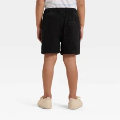 Toddler Boys' Pull-On Denim Shorts - Cat & Jack™ Black