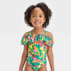 Toddler Girls' Leaf One Piece Swimsuit - Cat & Jack™ -Cat & Jack GUEST ad2c20f8 fd43 4fe5 bb86 776b028a6c9f