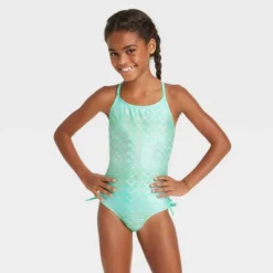 Girls' Fancy Scales One Piece Swimsuit - Cat & Jack™️ Light Teal Green 5 Girls' Fancy Scales One Piece Swimsuit - Cat & Jack™️ Light Teal Green -Cat & Jack GUEST addabc71 140c 4897 98bf db147c55ff0e