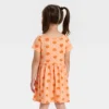 Toddler Girls' Short Sleeve Halloween Pumpkin Dress - Cat & Jack™ Orange