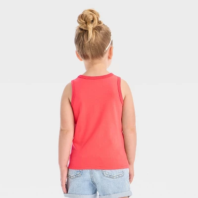Toddler Girls' 'Oranges' Graphic Tank Top - Shirt - Cat & Jack™ Coral Orange 2 Toddler Girls' 'Oranges' Graphic Tank Top - Shirt - Cat & Jack™ Coral Orange - Image 2