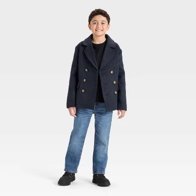 Boys' Pea Coats - Cat & Jack™ Navy Blue 2 Boys' Pea Coats - Cat & Jack™ Navy Blue - Image 2