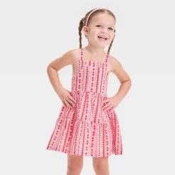 Toddler Girls' Hearts Tank Valentine's Day Dress - Cat & Jack™ Red/Pink -Cat & Jack GUEST b8456c43 e964 4754 af01 9d760ff8f588