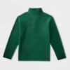 Boys' Adaptive Fleece Mock Neck Top - Cat & Jack™ Forest Green