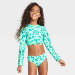 Girls' 'Wild Star' Long Sleeve Bikini Set - Cat & Jack™ -Cat & Jack GUEST bf37cceb c735 4174 be67 188317888110