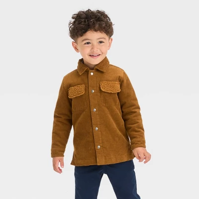 Toddler Boys' Corduroy 'Button-Up' Shacket - Cat & Jack™ Brown 3 Toddler Boys' Corduroy 'Button-Up' Shacket - Cat & Jack™ Brown - Image 3