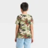 Boys' Short Sleeve Camouflage Printed T-Shirt - Cat & Jack™ Khaki/Green