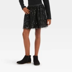 Girls' 'Sequin' Holiday Skirt - Cat & Jack™ Black 5 Girls' 'Sequin' Holiday Skirt - Cat & Jack™ Black -Cat & Jack GUEST c3b335f9 af4c 49ed 9f2b 219652a424fc