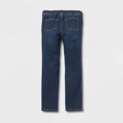 Girls' Adaptive Jeans - Cat & Jack™ Dark Wash