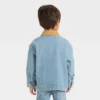 Toddler Boys' Collared Denim Jacket - Cat & Jack™ Medium Wash