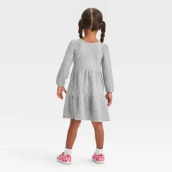 Toddler Girls' Cozy A-Line Dress - Cat & Jack™ Gray