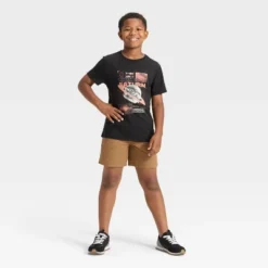 Boys' Short Sleeve Burger Planet Graphic T-Shirt - Cat & Jack™ Black -Cat & Jack GUEST c8e8be8b 0d3f 43f1 97fb a74dc442ad07