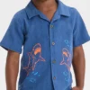 Toddler Boys' Embroidered Shark T-Shirt - Cat & Jack™ Dark Blue