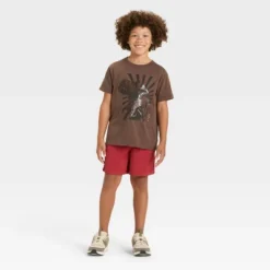 Boys' Short Sleeve Dinosaur Graphic T-Shirt - Cat & Jack™ Brown -Cat & Jack GUEST cb19ab52 4c5f 483a 9a28 c5cf2c596697