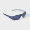 Boys' Sports Wrap Sunglasses - Cat & Jack™ Gray: UV Protection, Recycled Plastic Frame, Ages 3-9