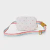 Girls' Heart Print Fanny Crossbody Bag - Cat & Jack™️ White: Adjustable Strap, Lightweight Miniature Design, Woven Polyester