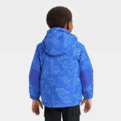 Toddler Boys' Dino 3-in-1 Snowplay Jacket - Cat & Jack™ Blue