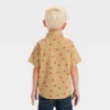 Toddler Boys' Short Sleeve Slub Poplin Woven Shirt - Cat & Jack™ Brown