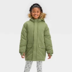 Girls' Solid Parka Jacket - Cat & Jack™ -Cat & Jack GUEST d265ec4f d1e8 4beb bb94 1f89af332149