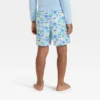Toddler Boys' Snack Time Swim Shorts - Cat & Jack™ Light Blue