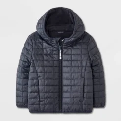 Toddler Boys' Value Puffer Jacket - Cat & Jack™ Black -Cat & Jack GUEST d7480ebf c2c3 43c0 b901 988246d74db7