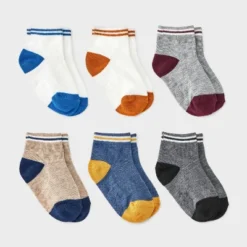 Toddler Boys' 6pk Colorblock Ankle Socks - Cat & Jack™ -Cat & Jack GUEST d901097d 3bc0 4347 968b 0d1fe1f6412c