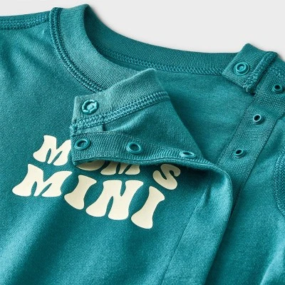 Baby Adaptive Side Snap Long Sleeve T-Shirt - Cat & Jack™ Green 2 Baby Adaptive Side Snap Long Sleeve T-Shirt - Cat & Jack™ Green - Image 2