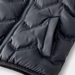 Toddler Solid Quilted Puffer Vest - Cat & Jack™ Charcoal Black -Cat & Jack GUEST dbd10844 9d6e 451b 96dd 76de6e45927d