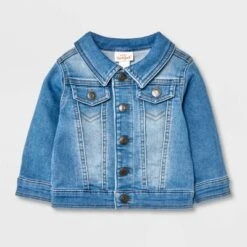 Baby Fall Layering Denim Jacket - Cat & Jack™ Light Wash -Cat & Jack GUEST dee536ad 9a2d 4e7a b6f8 1ed459d63327