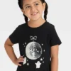 Toddler Girls' Short Sleeve Halloween Graphic T-Shirt - Cat & Jack™ Black