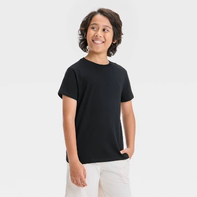 Boys' 2pk Short Sleeve Basic T-Shirt - Cat & Jack™ 1 Boys' 2pk Short Sleeve Basic T-Shirt - Cat & Jack™