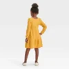 Toddler Girls' Floral Cozy Dress - Cat & Jack™ Yellow