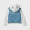 Toddler Girls' Cat Hood Denim Jacket - Cat & Jack™ Medium Wash