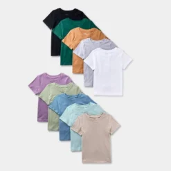 Toddler Boys' 10pk Short Sleeve Solid T-Shirt - Cat & Jack™ -Cat & Jack GUEST ea7fa2ff d344 4dbb 9214 b73602e3ac0f