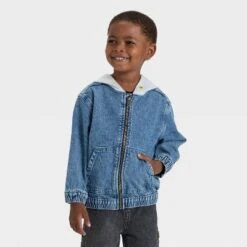 Toddler Boys' Denim Hooded Jacket - Cat & Jack™ Medium Wash 5 Toddler Boys' Denim Hooded Jacket - Cat & Jack™ Medium Wash -Cat & Jack GUEST eab8a40f 362c 40c2 af26 fcc1a53088ae