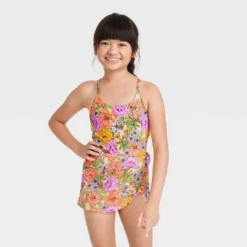 Girls' 2pc Bold Blooms Swimwear Set - Cat & Jack™ -Cat & Jack GUEST f042bf74 9cac 4c5f b601 8a15304af9bd