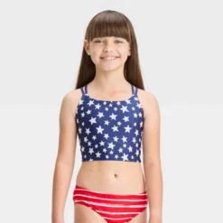 Girls' 'Americana Darling' Midkini Swimwear Set - Cat & Jack™ -Cat & Jack GUEST f05e5028 a306 4052 b7fe fb4f06c8382b