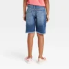 Girls' Destructed Relaxed Bermuda Jean Shorts - Cat & Jack™