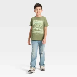 Boys' Short Sleeve Big Sky Graphic T-Shirt - Cat & Jack™ Olive Green 5 Boys' Short Sleeve Big Sky Graphic T-Shirt - Cat & Jack™ Olive Green -Cat & Jack GUEST f24bf924 1012 4e77 964e cdcf008e4650