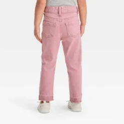 Toddler Straight Released Hem Jeans - Cat & Jack™ Pink